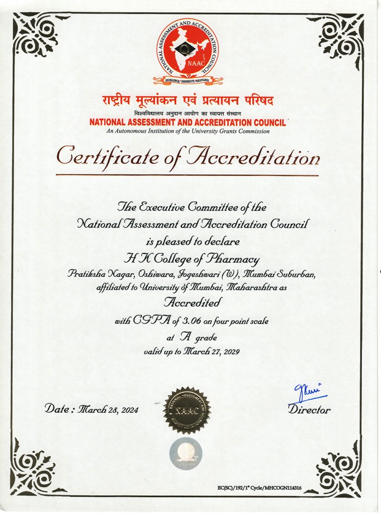 NAAC CERTIFICATE